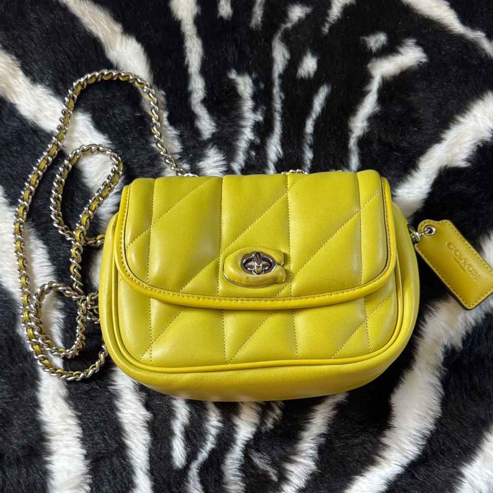 Coach Pillow Madison key lime Crossbody Bag